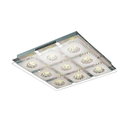 Italux plafon lampa sufitowa Declan C29541F-9R szkło kryształki LED 40W 3000K 44 cm