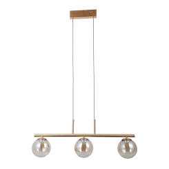 Italux Velada PND-34381-3-HBR lampa wisząca złota LED 3x5W 3000K 71 cm