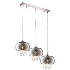 Milagro STARLIGHT ML3787 lampa wisząca chrom szklany klosz z kryształkami 3xE14 65cm