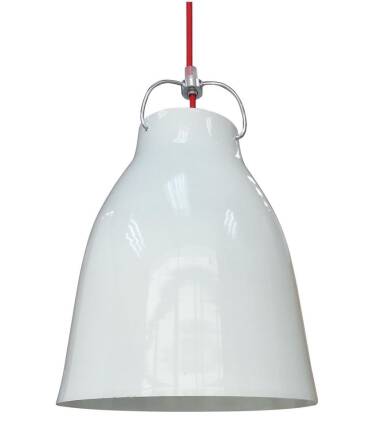 Candellux PENSILVANIA 31-20253 lampa wisząca metalowy klosz biały 1X60W E27 25cm