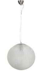 Candellux LUCIDA 31-51165 wisząca lampa klosz szklany bezbarwny z ornamentem  1X60W E27 35 cm