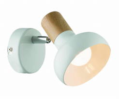 Light Prestige Arezzo LP-1420/1W WH kinkiet lampa ścienna biały metal drewno 1x40W E14 10cm