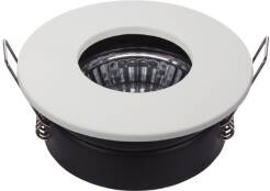 Candellux SH-12 2258898 oprawa do wbudowania stropowa biała WH MR16 oczko sufitowe hermetyczna odporna na wilgoć min.6,8cm IP65  