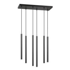 Emibig SELTER 6 BLACK 552/6 lampa wisząca designerski spot halogen punktowy tuby czarne metal 6x30W G9 59cm