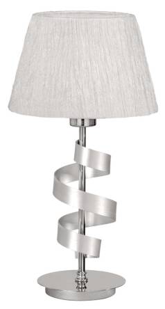 Candellux DENIS 41-23476 lampa stołowa chrom abażur 1X60W E27 25cm