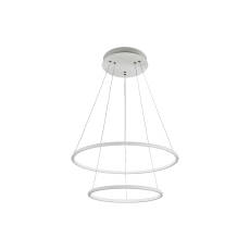 Milagro ORION WHITE ML502 lampa wisząca metalowa okrągła oprawa biała matowa regulacja wysokości 53W LED 3000K 60cm