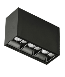 Light Prestige Star 3 magnetic LP-556-MAG-BK reflektor do systemu szynowego czarny LED 1W 3000K 9,4cm