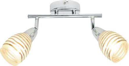 Candellux JUBILAT 92-55699 oprawa oświetleniowa spot szklany klosz 2X10W E14 LED chrom 39cm