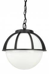 SU-MA Kule z koszykiem 250 K 1018/1/KPO 250 lampa wisząca czarna z białym kloszem 25 cm