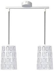 Candellux VISTA 32-64271 lampa wisząca metalowy klosz 2X60W E27 biały 48cm