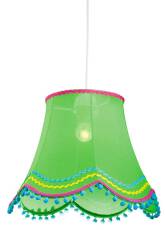 Candellux ARLEKIN 31-94516 lampa wisząca abażur z tkaniny zielonej 1X60W E27 35 cm