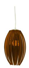 Candellux ABUKO 31-55043 lampa wisząca brązowy klosz akryl 1X60W E27 18 cm