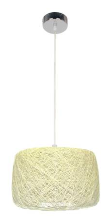 Candellux PANDA 31-51141 lampa wisząca abażur tkanina kremowy 1X60W E27 35 cm