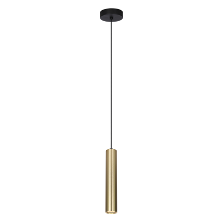 Italux Lopus  PND-48930-1-GD lampa wisząca, sufitowa, nowoczesna, aluminium, złota, tuba 1xGU10, 10W, 30 cm, IP20