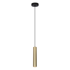 Italux Lopus  PND-48930-1-GD lampa wisząca, sufitowa, nowoczesna, aluminium, złota, tuba 1xGU10, 10W, 30 cm, IP20