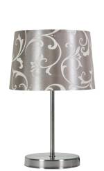 Candellux AROSA 41-55880 lampa stołowa abażur szary 1X40W E14 21cm