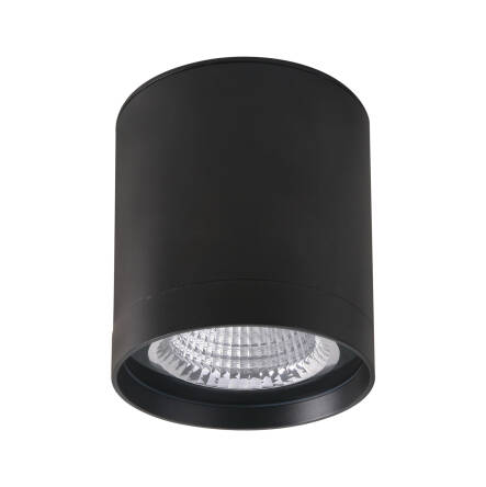 Italux Vetra OWG-705R/BF-WW  oprawa natynkowa nowoczesna  czarna  tuba 11 cm, LED , 3000K  IP65