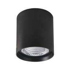 Italux Vetra OWG-705R/BF-WW  oprawa natynkowa nowoczesna  czarna  tuba 11 cm, LED , 3000K  IP65