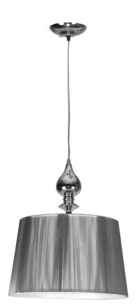 Candellux GILLENIA 31-07155 lampa wisząca abażur srebrny 1x60W E27 35cm