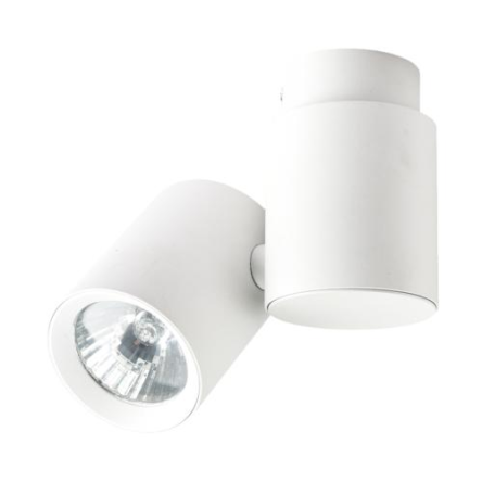 Light Prestige Boston 1 LP-741/1W WH oprawa stropowa natynkowa metalowa biała 1x50W GU10 7,5cm