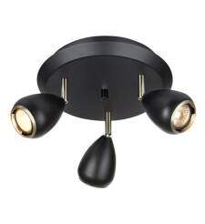 Markslojd lampa sufitowa plafon Bike czarny 107337 metalowy 33cm / 24h WM