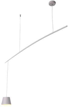 Light Prestige Perfect Balance 1 LP-4343/1P WH lampa wisząca biała metalowa 7W LED 3000K 170cm