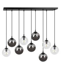 Emibig COSMO 9 BL/MIXB 714/9M2 lampa wisząca metalowa klosze szklane kule regulowana nowoczesna 9x40W E14 92cm