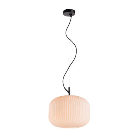 Italux Rues  PND-64536B-L-BL-OPA lampa wisząca stop metali klosz szklany IP20 E27 1x60W 30cm