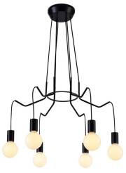 Candellux BASSO 36-71033 lampa wisząca czarna matowa E27 6x40W 66cm
