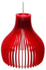 Candellux BUREN 31-50253 lampa wisząca czerwony klosz z akrylu 1X60W E27 26 cm 