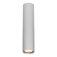 Italux Rilok  CLN-83920-M-ALU oprawa natynkowa, sufitowa, nowoczesna, aluminium, szara tuba 1xGU10, 10W, 17 cm, IP20