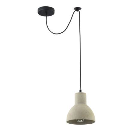 Maytoni Broni T434-PL-01-GR lampa wisząca metalowa osłona sufitowa czarna klosz betonowy szary 1 X E27 60W 16 cm