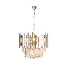 Milagro ASPEN CHROME ML5996 żyrandol glamour chrom metal kryształ zawiesie w postaci łańcucha 6xE14 45cm