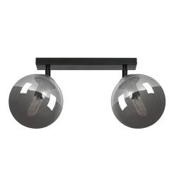 Emibig TOFI 2 BL/GRAFIT  777/2 plafon lampa sufitowa regulowana szklane klosze kule grafit 2x40W E14 35cm