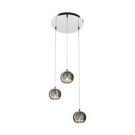 Zuma Line P0076-03M-B5FZ CRYSTAL lampa wisząca chrom srebrny kryształy 3xG9 42W 13cm