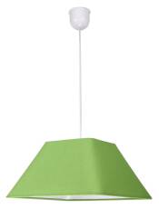 Candellux ROBIN 31-03263 lampa wisząca geometryczny kształt abażura z tkaniny zielonej 1X60W E27 35 cm