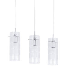 Italux lampa wisząca Max MDM1957-3 chrom potrójna na listwie