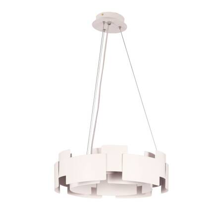 Milagro TORINO WHITE ML6140 lampa wisząca metal geometryczna biały 3000K 24W LED 46cm