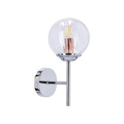 Candellux BEST 21-67234 kinkiet lampa ścienna chrom + miedź 1X40W E14 