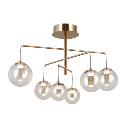 Italux Velada PND-34381-6-HBR lampa wisząca złota LED 6x5W 3000K 74 cm