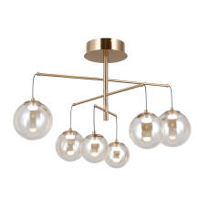 Italux Velada PND-34381-6-HBR lampa wisząca złota LED 6x5W 3000K 74 cm