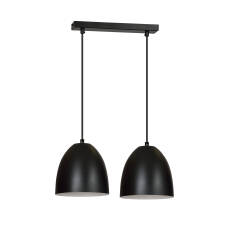 Emibig LENOX 2 BLACK / WHITE 391/2 lampa wisząca nowoczesna regulowana metal czarno-biały 2x60W E27 45cm