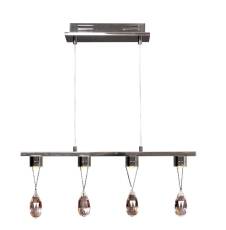 Candellux PRISMA 34-25708 lampa wisząca chrom kryształy 4X3W LED 58cm