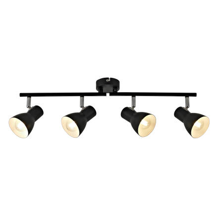 Italux Riado SPL-3422-4-BL listwa oświetleniowa klasyczna metal czarny  4xE14 LED 40W 60cm IP20