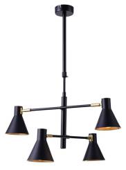 Candellux LESS 34-72689 lampa wisząca czarna matowa 4X40W E14 54cm