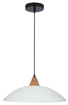 Candellux OTRIKS 31-63557 lampa wisząca biały klosz szklany 1X60W E27 40 cm