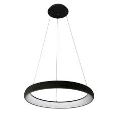 Italux lampa wisząca Alessia 5280-850RP-BK-3 czarna ring LED 50W 3000K 61cm