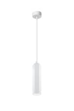 Candellux TUBA 31-77684 lampa wisząca biała sześciobok 1X50W GU10 6,3 cm