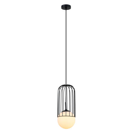 Italux lampa wisząca Matty MDM-3939/1 BK czarna druciana 15cm