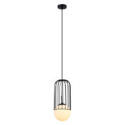 Italux lampa wisząca Matty MDM-3939/1 BK czarna druciana 15cm